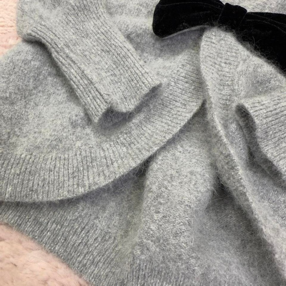 Marc Jacobs Angora Bow Cardigan, angora & Lambswool blend, - Picture 2 of 8
